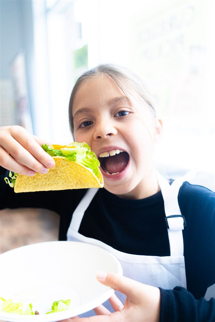 A happy little chef